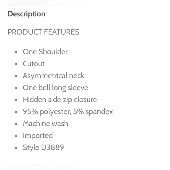 NWT Alexia Admor Reese One-Shoulder Dress Size XS - Picture 6 of 6